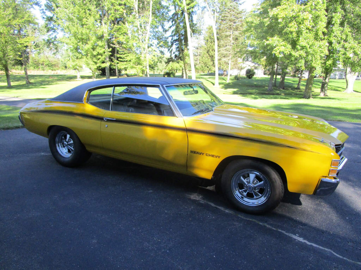 Tamco Paint GM Sunflower Yellow on 1972 Chevrolet Chevelle Heavy Chevy