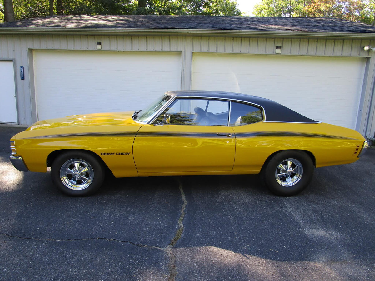 Tamco Paint GM Sunflower Yellow on 1972 Chevrolet Chevelle Heavy Chevy