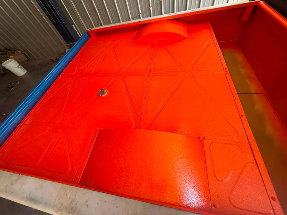 Tamco Paint Sunkist Orange Pearl on Truck Bed Floor