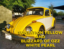 Tamco Paint Sunsation Yellow on Volkswagen Beetle