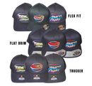 Tamco Embroidered Hats Flex Fit, Flat Brim, Trucker