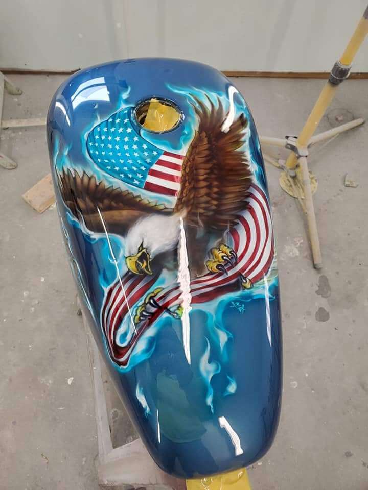 Tamco Intensity Patriot Blue Motorcycle Tank