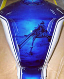 Tamco Paint Kandy Killa Blue on Motor Tank