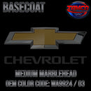 Chevrolet Medium Marblehead Code WA9924 / 03 OEM Basecoat