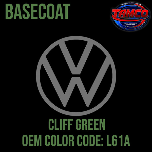 Tamco Paint  Volkswagen Cliff Green Code L61A  OEM Basecoat