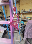 Tamco Paint You Cant Sit With Us Pink on 2002 Miller 4 Link Dragster