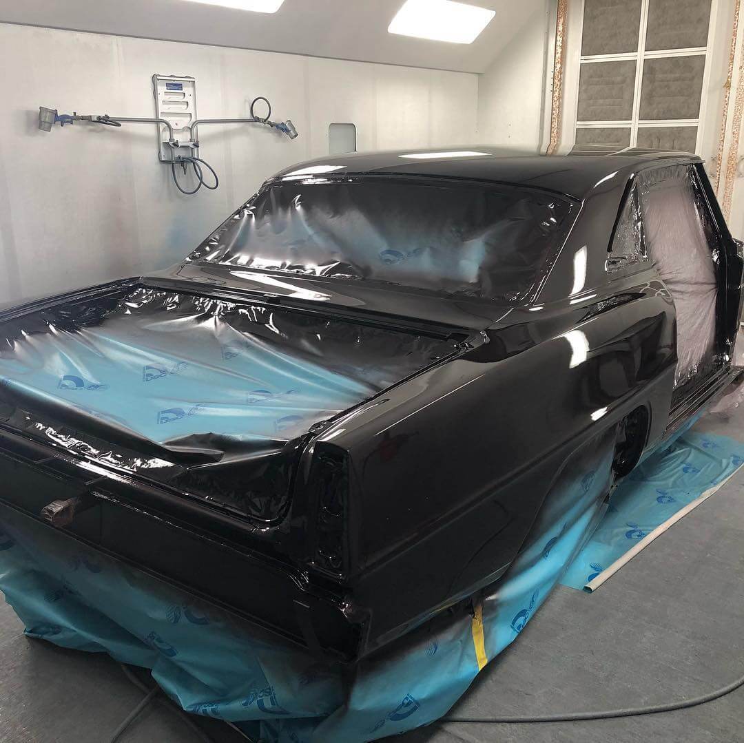 Tamco Paint Tamco Throwback Black Cherry on 1966 Chevrolet Nova