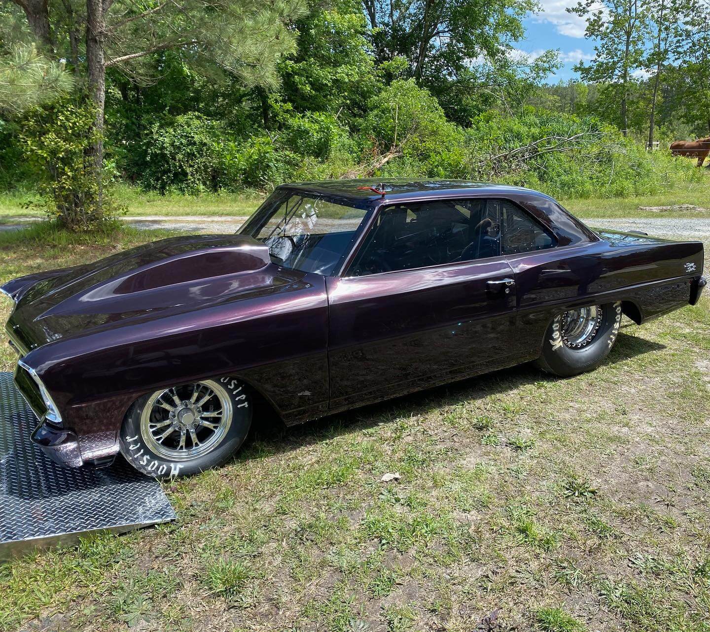 Tamco Paint Tamco Throwback Black Cherry on 1966 Chevrolet Nova