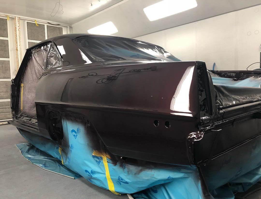 Tamco Paint Tamco Throwback Black Cherry on 1966 Chevrolet Nova