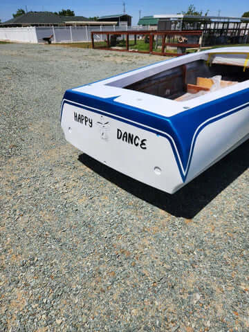 Tamco Paint Tamco Throwback Lemans Blue on 1961 Keaton Boat