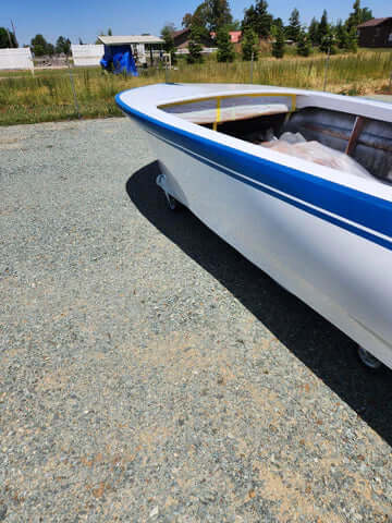 Tamco Paint Tamco Throwback Lemans Blue on 1961 Keaton Boat