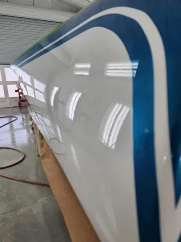 Tamco Paint Tamco Throwback Lemans Blue on 1961 Keaton Boat