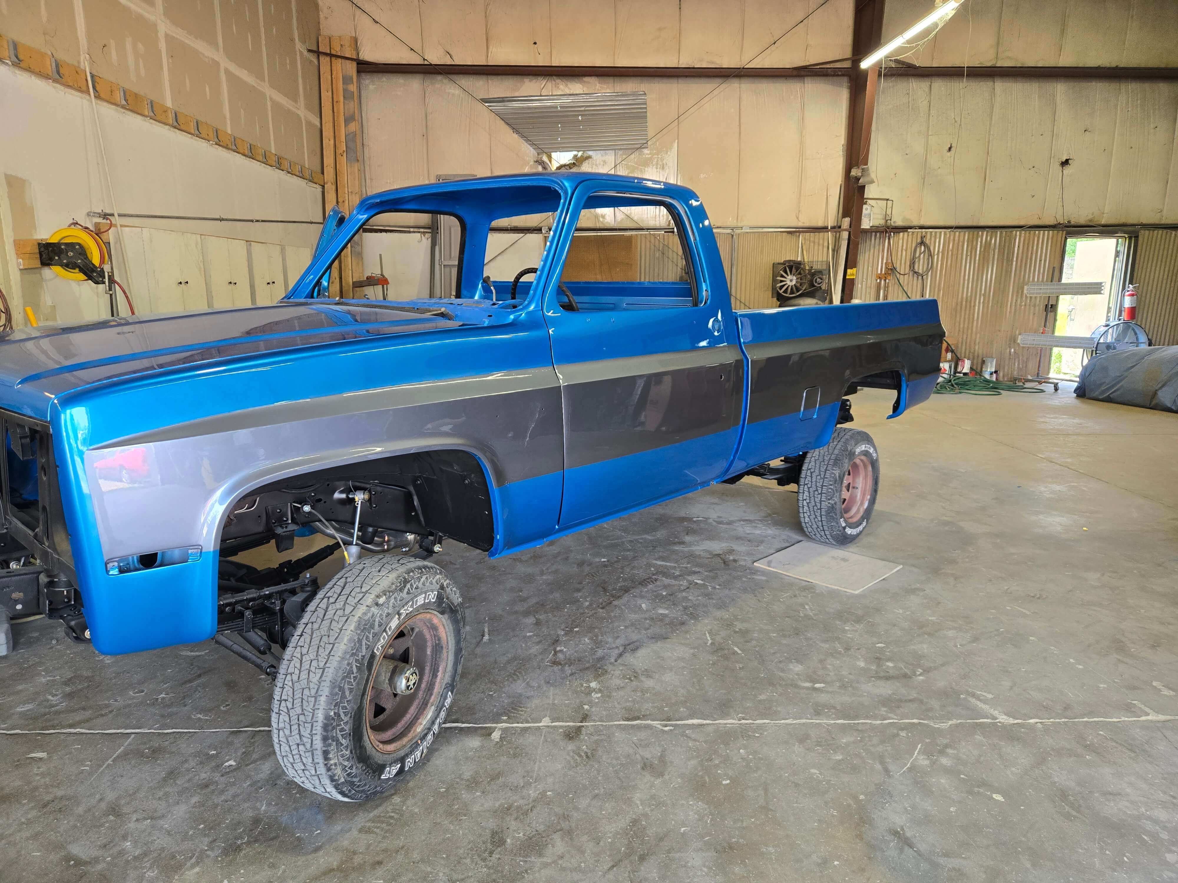 Tamco Paint Tamco Throwback Lemans Blue in 1981 Chevy K10