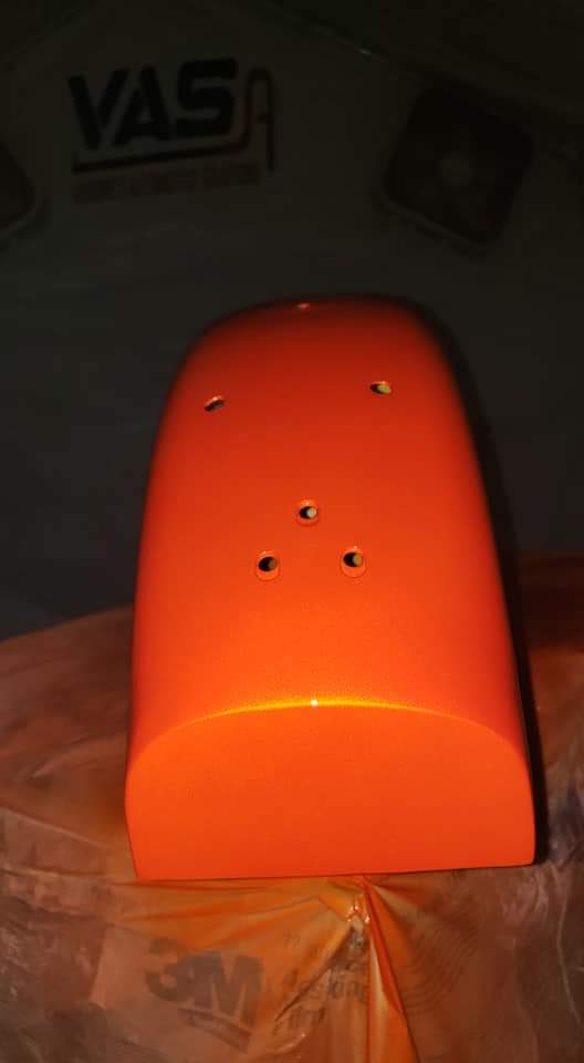 Tamco Paint Tamgerine Candy Pearl on Motorcycle Parts