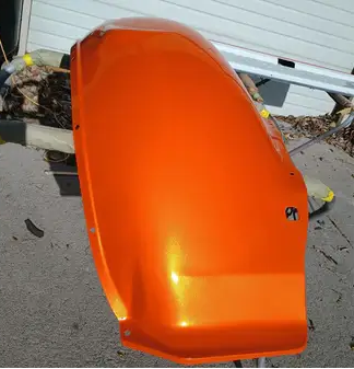 Tamco Paint Tamgerine Pearl on Car Part