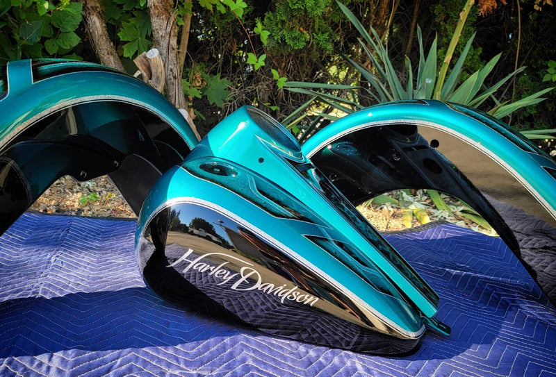 Teal Time  - 2K Candy and Concentrate Motorcycle part