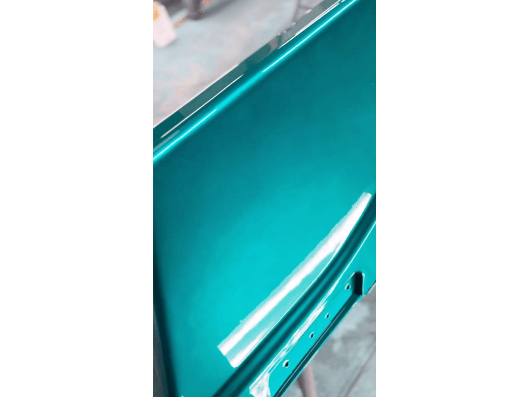 Tamco Paint Teal Time Candy Concentrate on Harley Davidson Street Glide