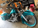 Tamco Paint Teal Time Candy Concentrate on Harley Davidson Street Glide