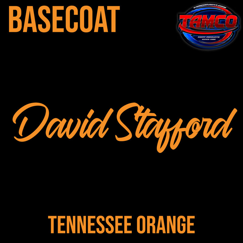 David Stafford | Tennessee Orange | Customer Color Basecoat