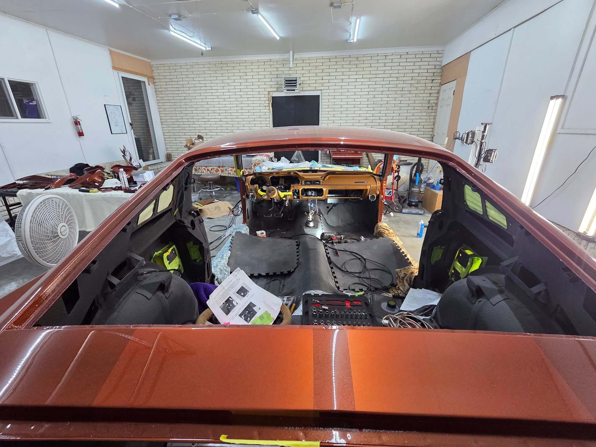 Tamco Paint Tiger Orange on 1967 Ford Mustang