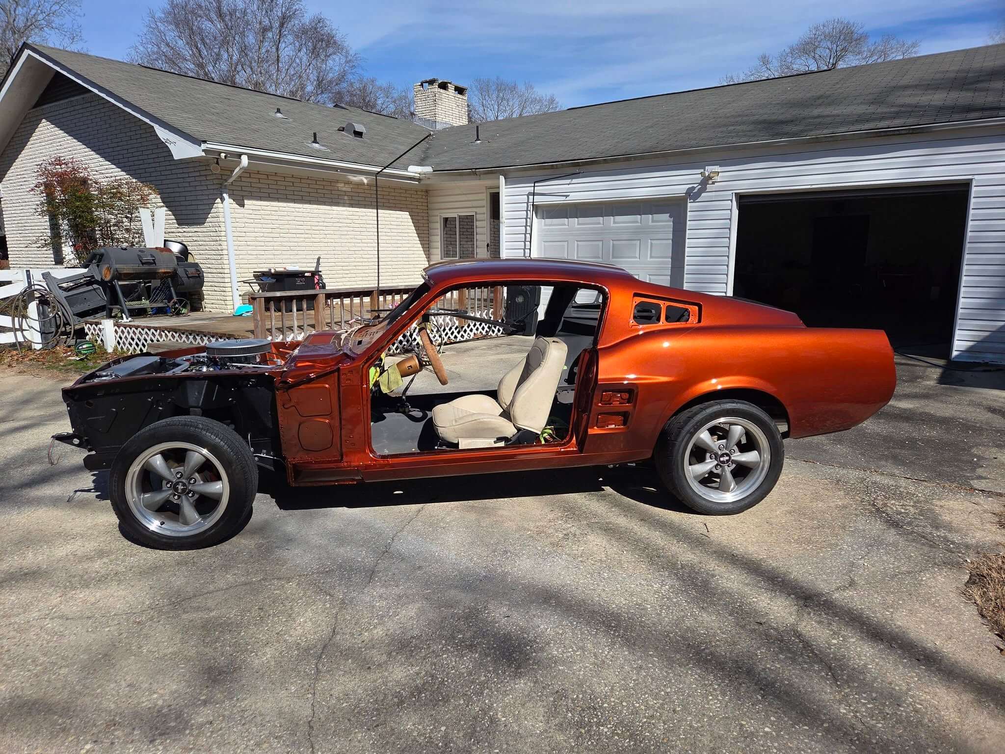 Tamco Paint Tiger Orange on 1967 Ford Mustang