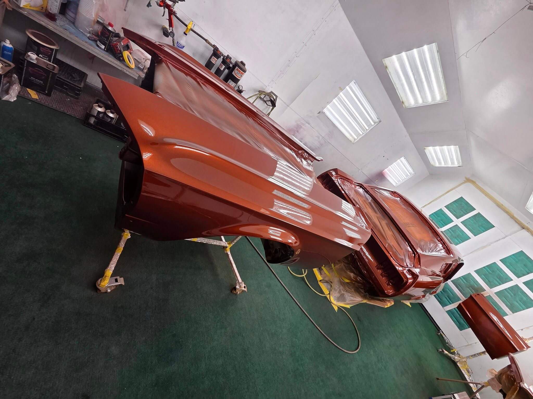 Tamco Paint Tiger Orange on 1967 Ford Mustang