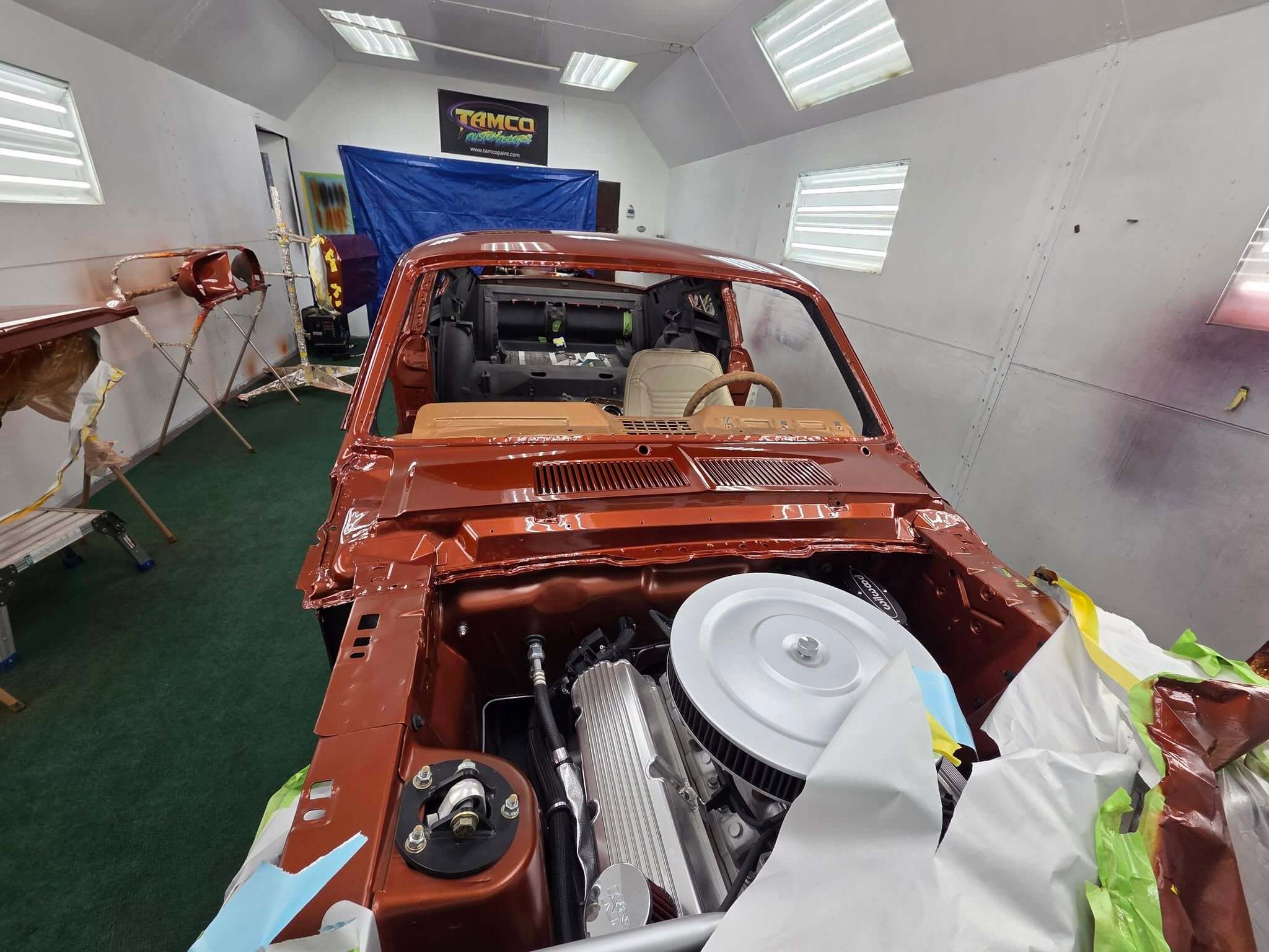 Tamco Paint Tiger Orange on 1967 Ford Mustang