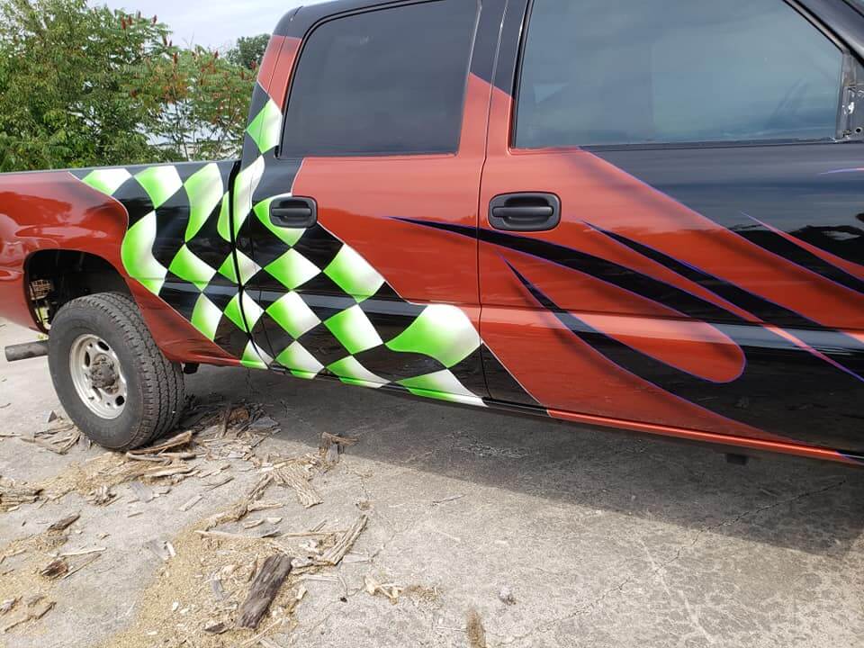 Tamco Paint Chevrolet Pick up Toxic Sunburst 