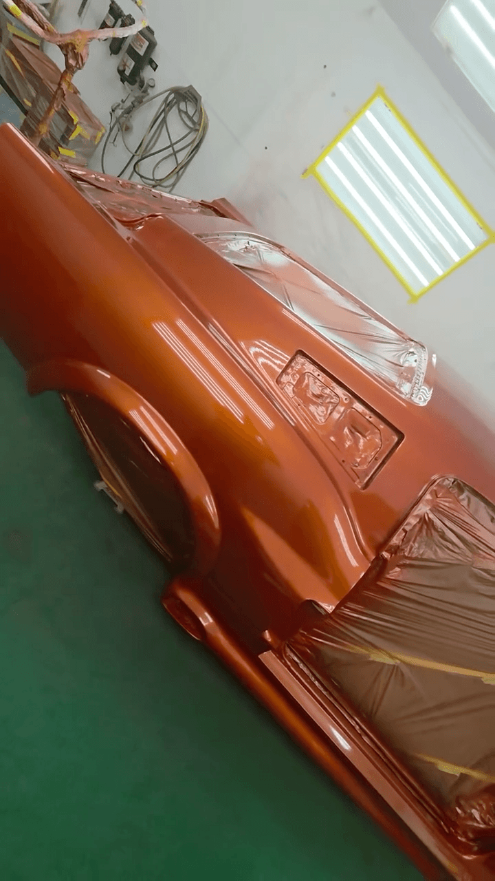 Tamco Paint Toxic Sunburst on 1976 Ford Mustang