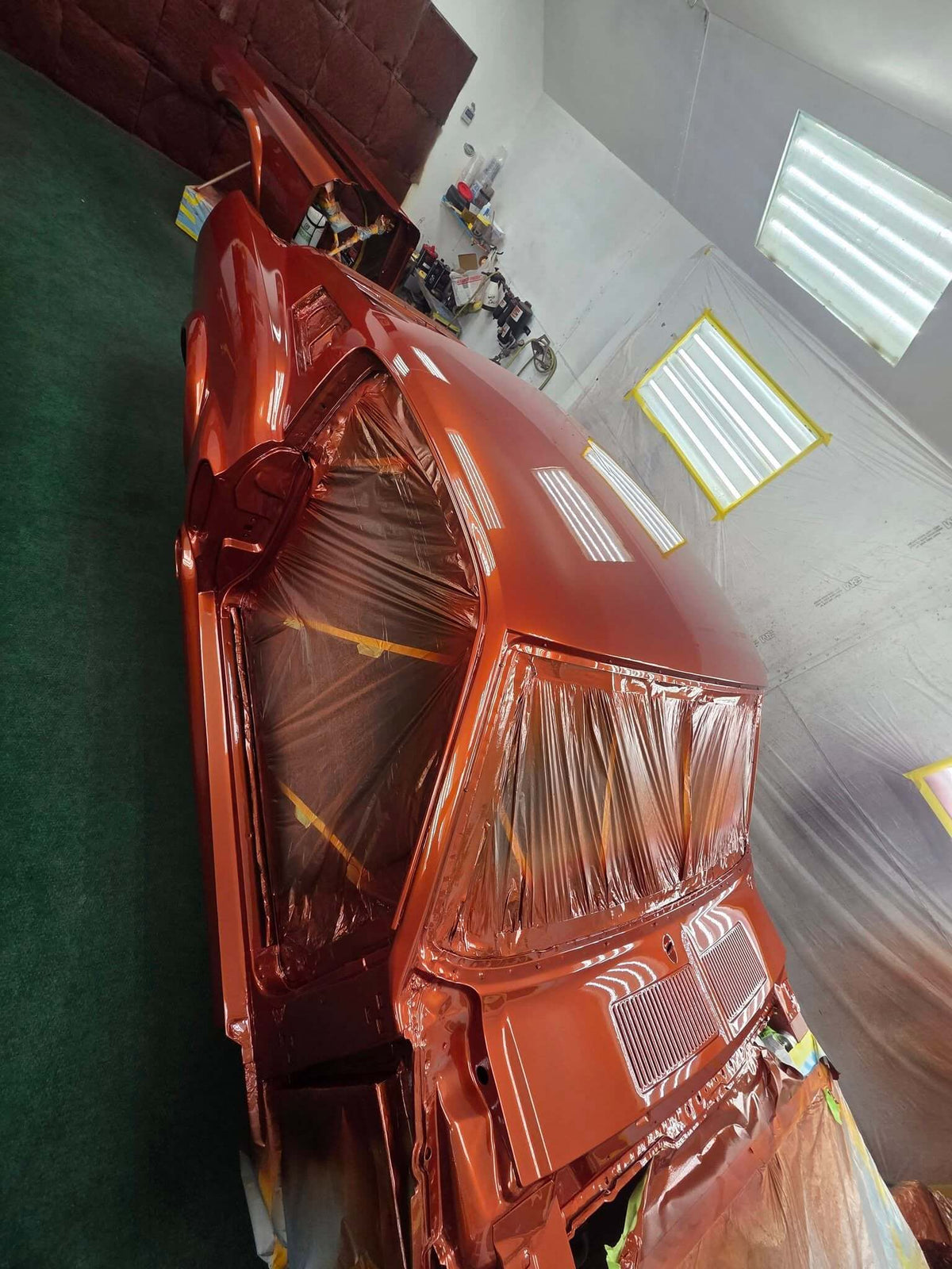 Tamco Paint Toxic Sunburst on 1976 Ford Mustang