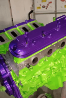Tamco Paint Toxicity and Purple Pop Pearl on Car Engine Parts