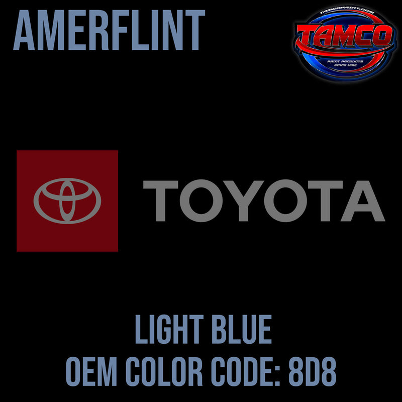 Toyota Light Blue | 8D8 | 1986-1993 | OEM Amerflint II Series Single Stage