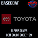 Toyota Alpine Silver OEM Basecoat