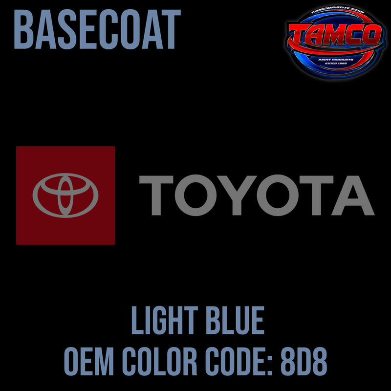 Toyota Light Blue | 8D8 |  1986-1993 | OEM Basecoat