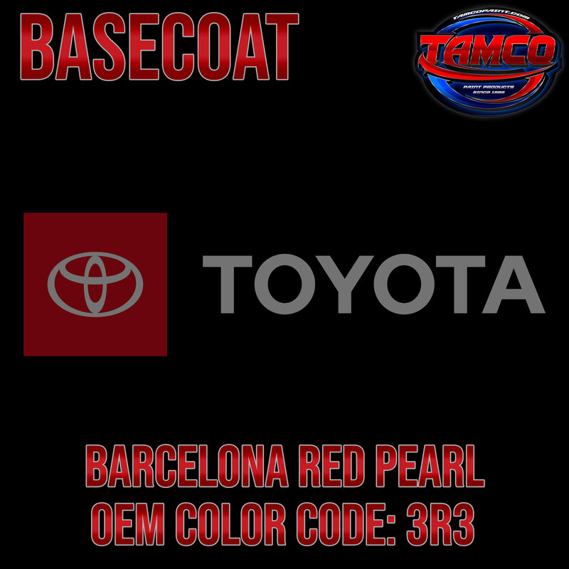 Toyota Barcelona Red Pearl | 3R3 | 2006-2023 | OEM Basecoat