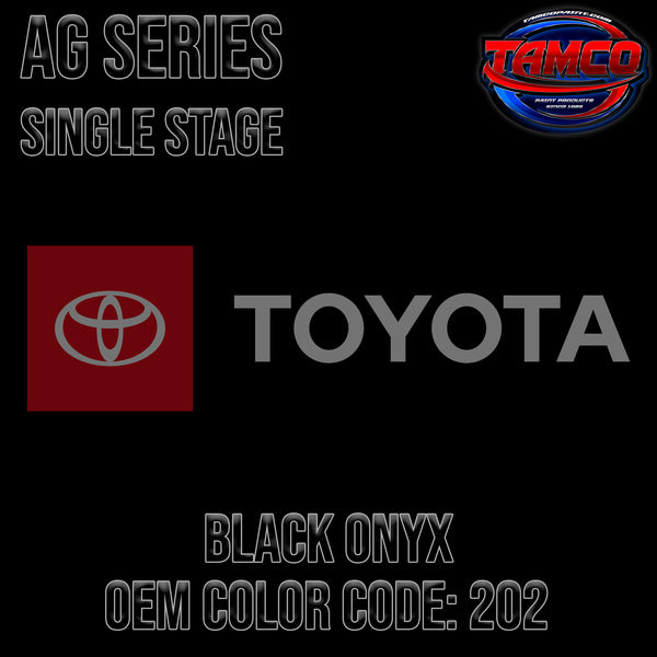 Toyota Black Onyx | 202 | 1977-2023 | OEM AG Series Single Stage