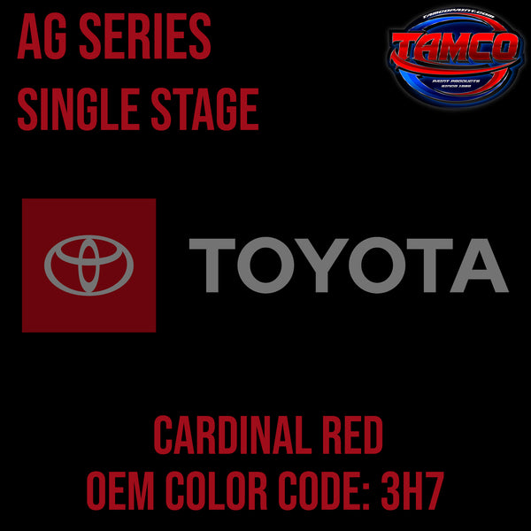 Toyota Cardinal Red | 3H7 | 1989-2000 | OEM AG Series Single Stage