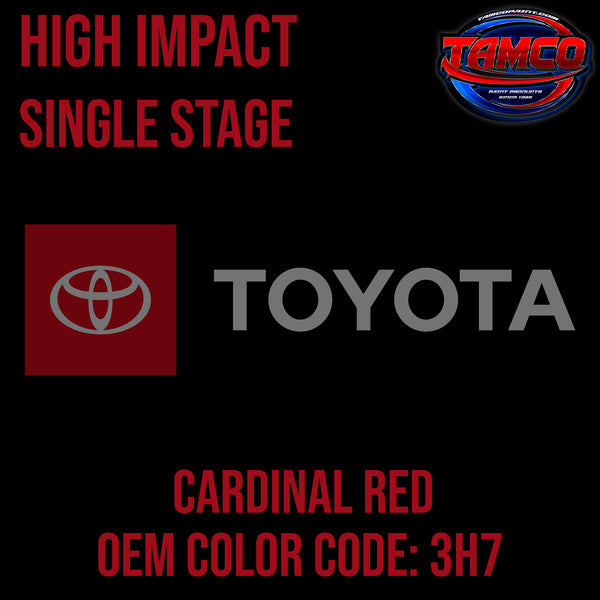 Toyota Cardinal Red | 3H7 | 1989-2000 | OEM High Impact Series Single Stage