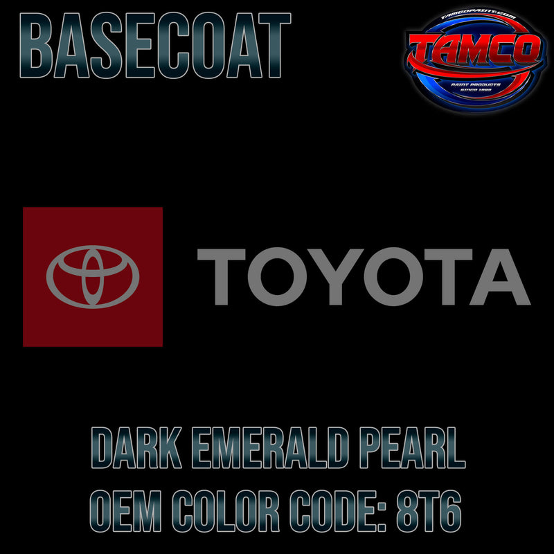 Toyota Dark Emerald Pearl Basecoat