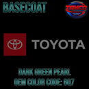 Toyota Dark Green Pearl Basecoat