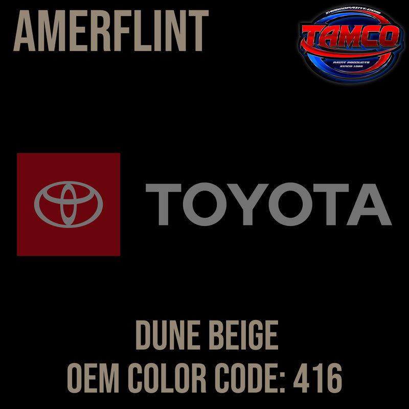 Toyota Dune Beige | 416 | 1972-1980 | OEM Amerflint II Series Single Stage