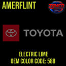 Tamco Paint Toyota Electric Lime OEM Color Code: 588 Amerflint