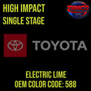 Tamco Paint Toyota Electric Lime OEM Color Code: 588 High Impact SS