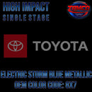 Toyota Electric Storm Blue Metallic