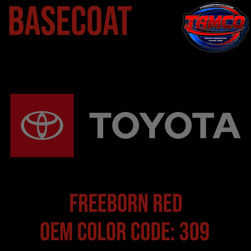 Toyota Freeborn Red | 309 | 1972-1984 | OEM Basecoat