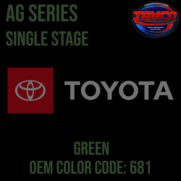 Toyota Green | 681 | 1978-1984 | OEM AG Series Single Stage