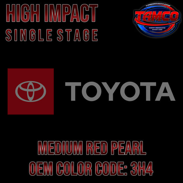 Toyota Medium Red Pearl | 3H4 | 1988-1997 | OEM High Impact Single Stage