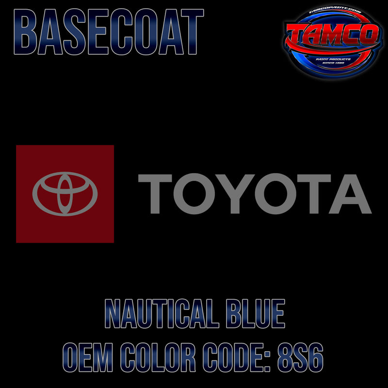 Toyota Nautical Blue | 8S6 | 2006-2023 | OEM Basecoat