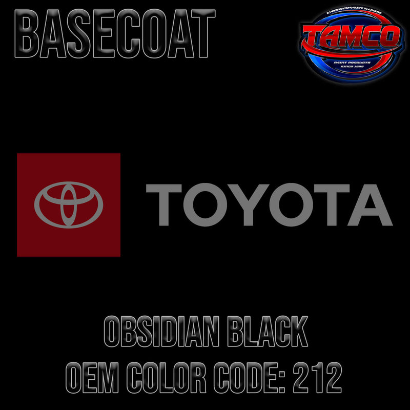 Toyota Obsidian Black OEM Basecoat