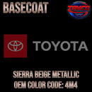 TOYOTA  SIERRA BEIGE METALLIC OEM BASECOAT